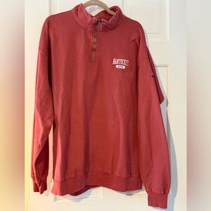 Nantucket ACK Quarter Zip Pullover Sweatshirt Comfort Wash Size L